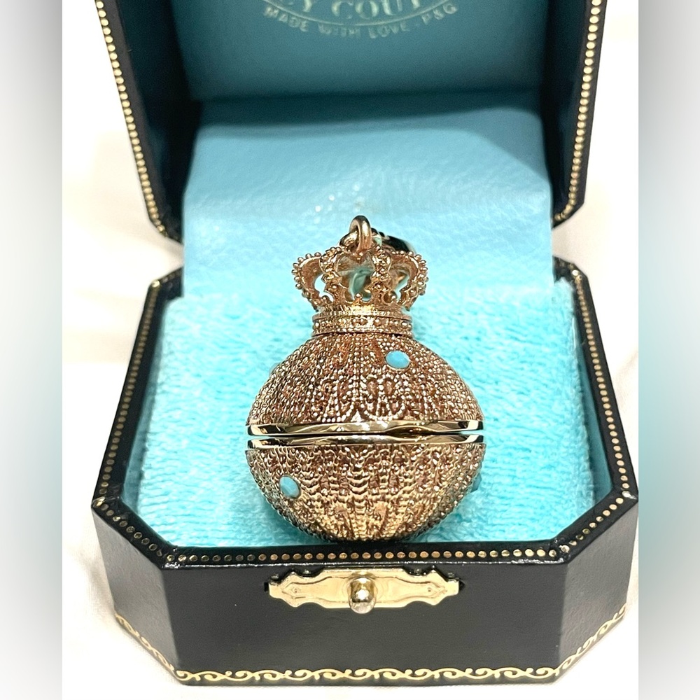 ULTRA RARE Juicy Couture Vintage Gold Royal ORB Crown Antique Canister 2005 NIB